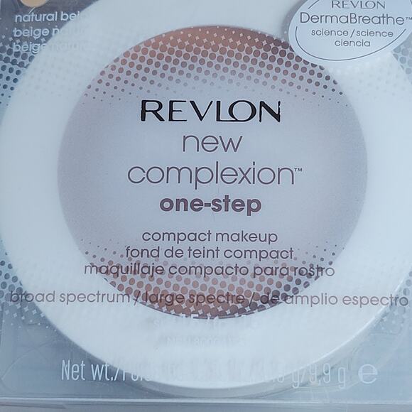REVLON New Complexion One-Step Compact Makeup SPF 15 NATURAL BEIGE 04✨️NEW✨️ - Picture 3 of 10